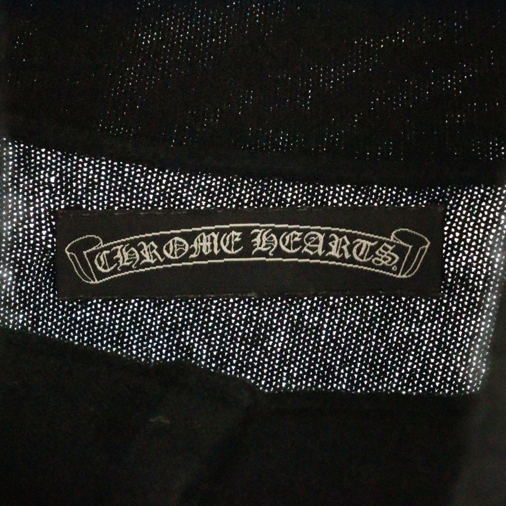 CHROME HEARTS(クロムハーツ) クロスボールボタン タイニーCHクロスクロスパッチ カシミヤハイネックニットセーター ブラック