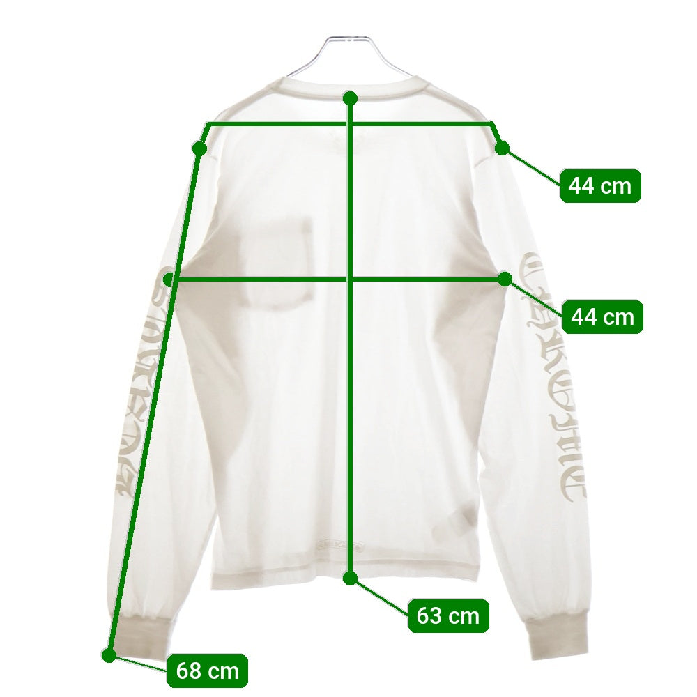 CHROME HEARTS(クロムハーツ) CH T-Shirt ネックロゴプリント半袖Tシャツ カットソー ホワイト