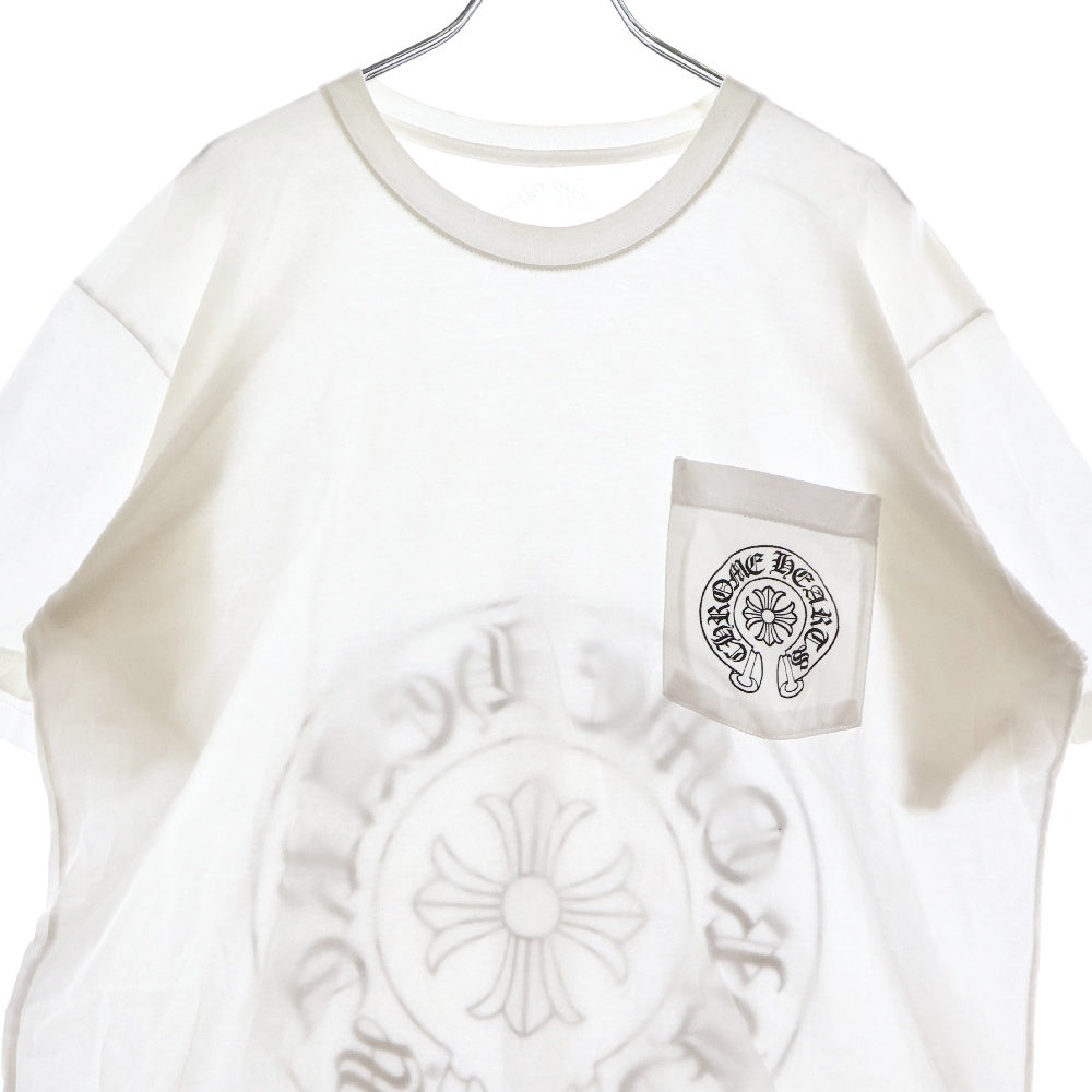 CHROME HEARTS(クロムハーツ) CH T-SHIRT HANGZHOU LTD バックホースシュープリント 半袖Tシャツ ホワイト