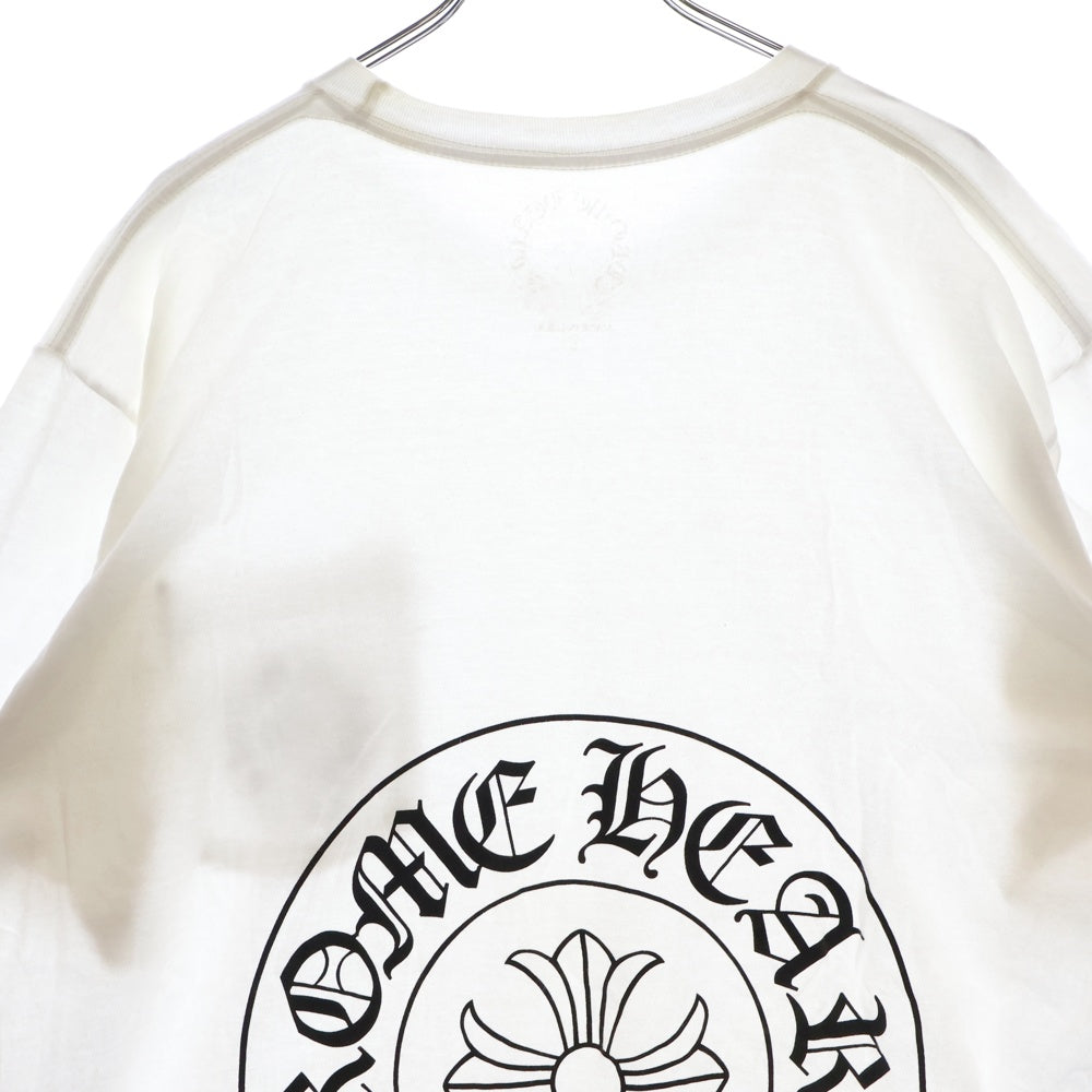 CHROME HEARTS(クロムハーツ) CH T-SHIRT HANGZHOU LTD バックホースシュープリント 半袖Tシャツ ホワイト