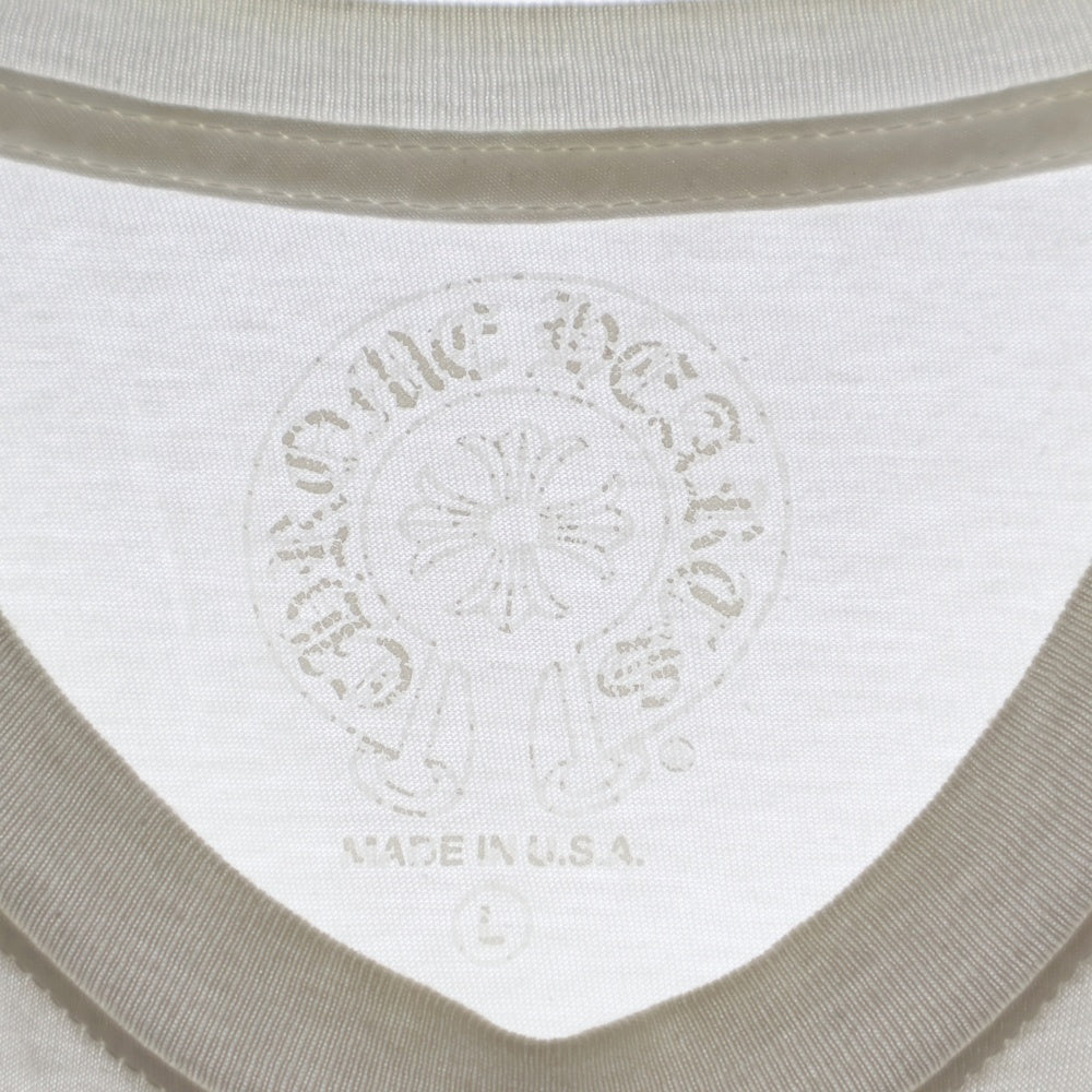 CHROME HEARTS(クロムハーツ) CH T-SHIRT HANGZHOU LTD バックホースシュープリント 半袖Tシャツ ホワイト