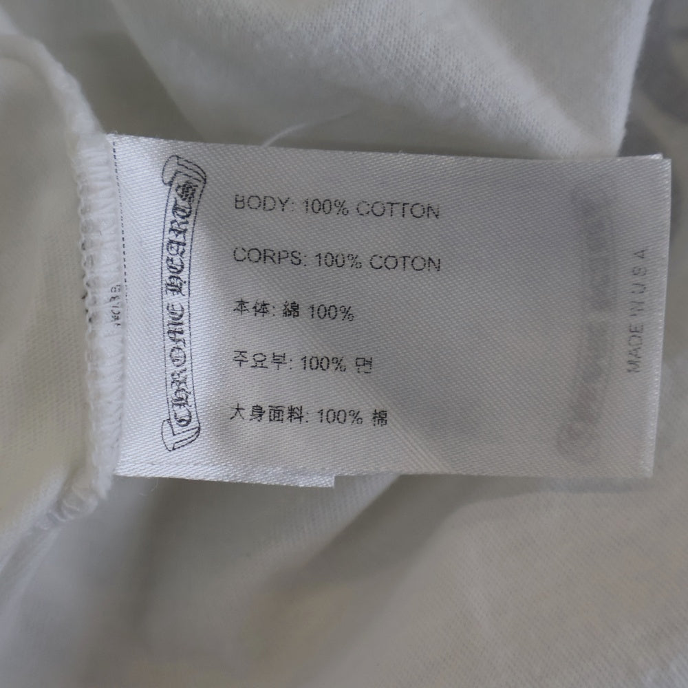 CHROME HEARTS(クロムハーツ) CH T-SHIRT HANGZHOU LTD バックホースシュープリント 半袖Tシャツ ホワイト