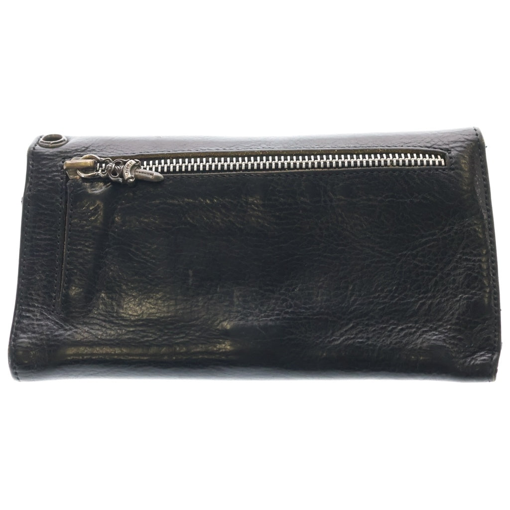 CHROME HEARTS(クロムハーツ) WAVE ウェーブ レザーウォレット 財布 ブラック BCA374