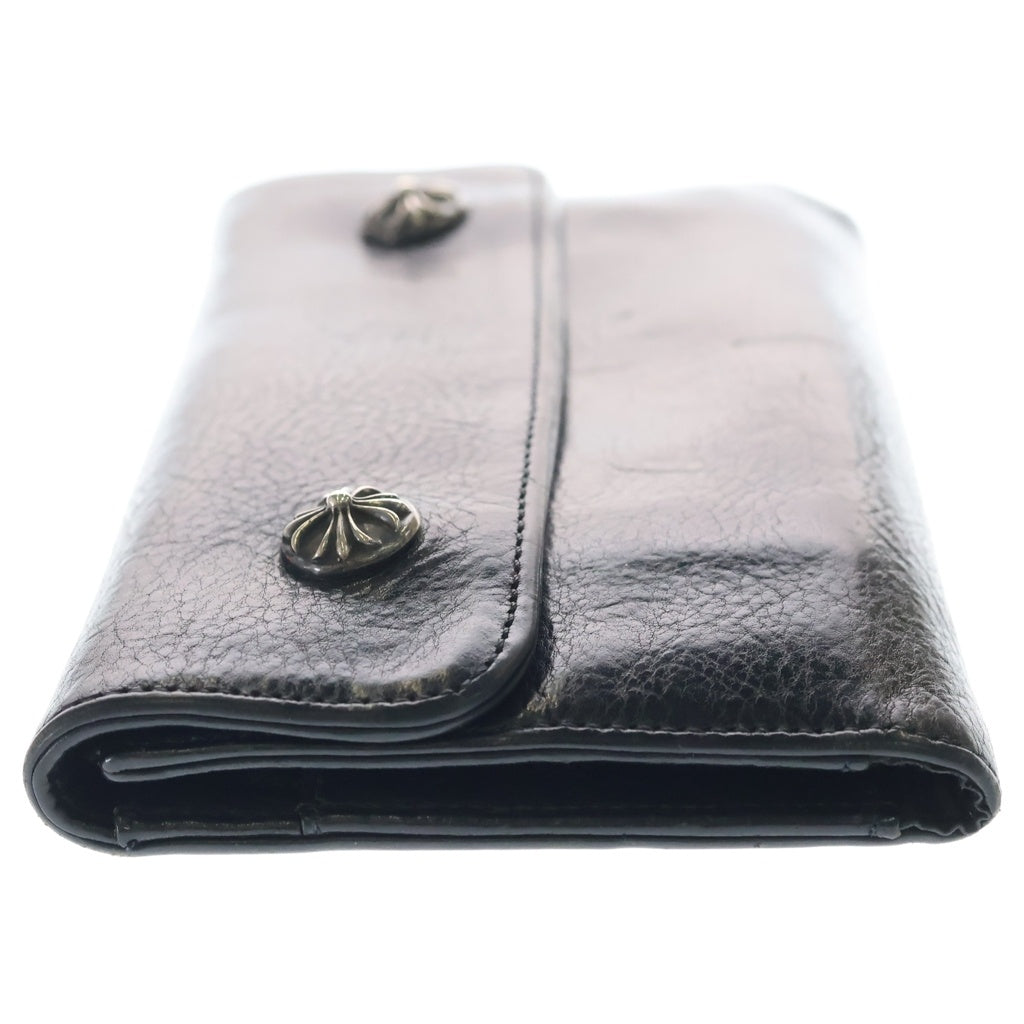CHROME HEARTS(クロムハーツ) WAVE ウェーブ レザーウォレット 財布 ブラック BCA374