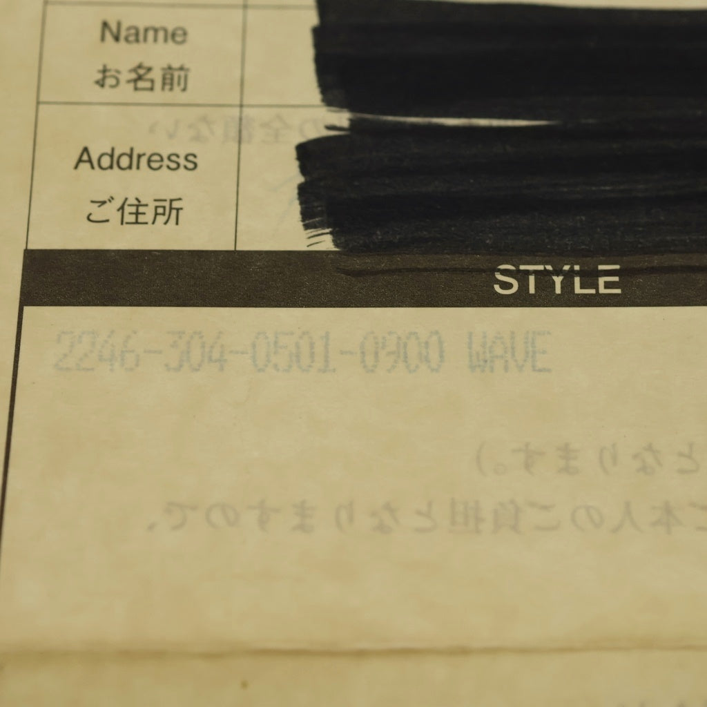 CHROME HEARTS(クロムハーツ) WAVE ウェーブ レザーウォレット 財布 ブラック BCA374