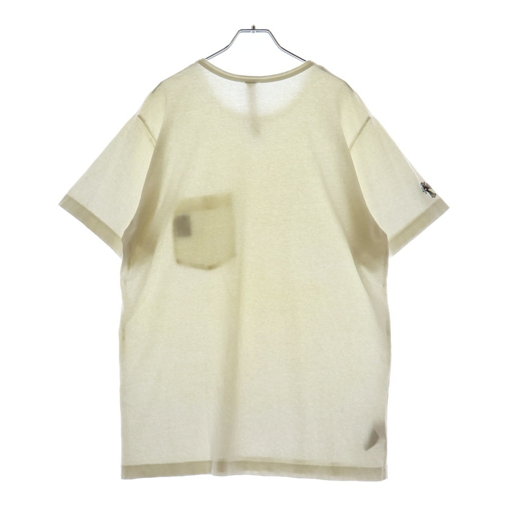 CHROME HEARTS(クロムハーツ) Y NOT S/S ワイノット ロゴ刺繍ロングスリーブT半袖Tシャツ カットソー