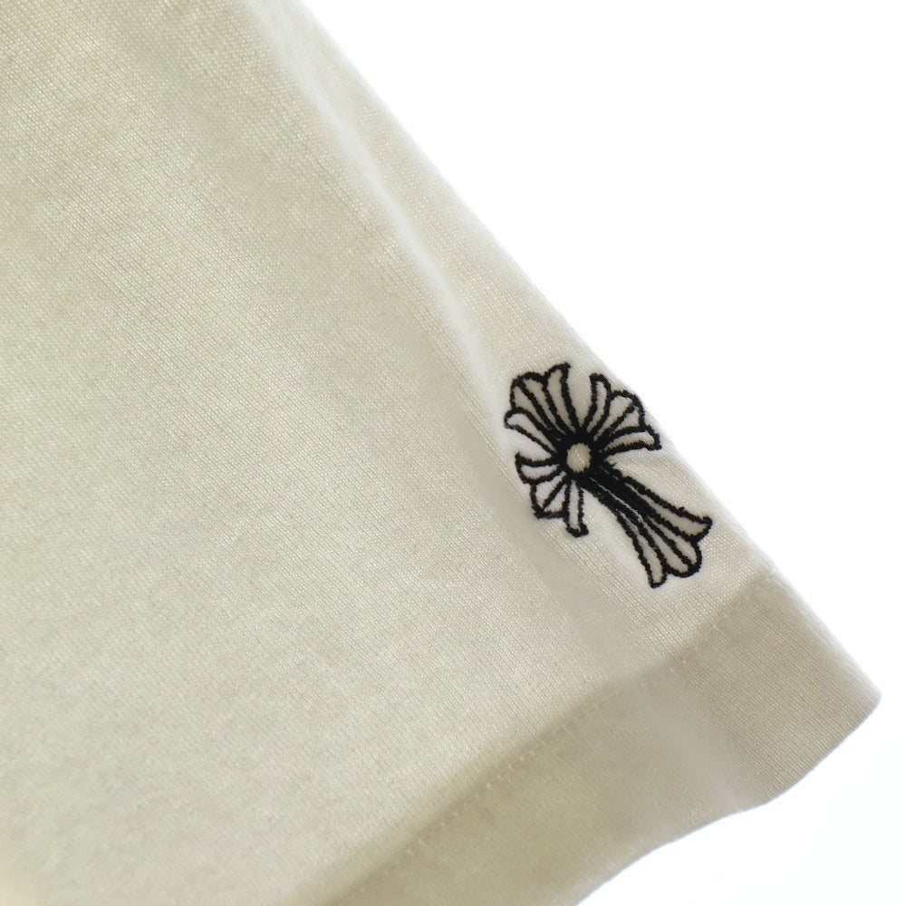 CHROME HEARTS(クロムハーツ) Y NOT S/S ワイノット ロゴ刺繍ロングスリーブT半袖Tシャツ カットソー