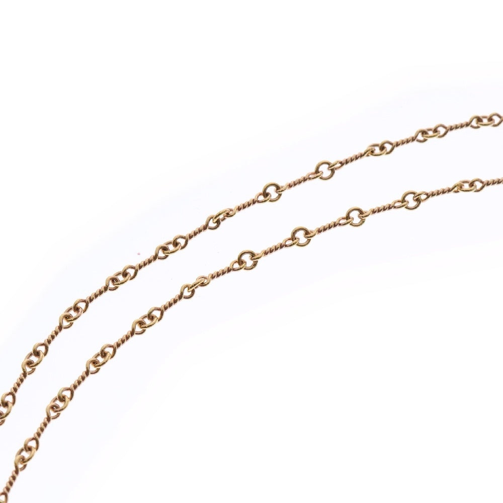 CHROME HEARTS(クロムハーツ) 22K NECKCHAIN T20 ツイストチェーンネックレス 20inch ゴールド BCA014