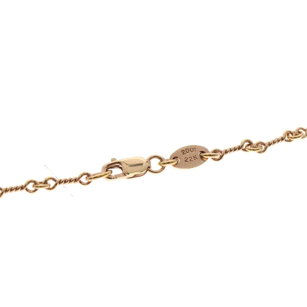CHROME HEARTS(クロムハーツ) 22K NECKCHAIN T20 ツイストチェーンネックレス 20inch ゴールド BCA014