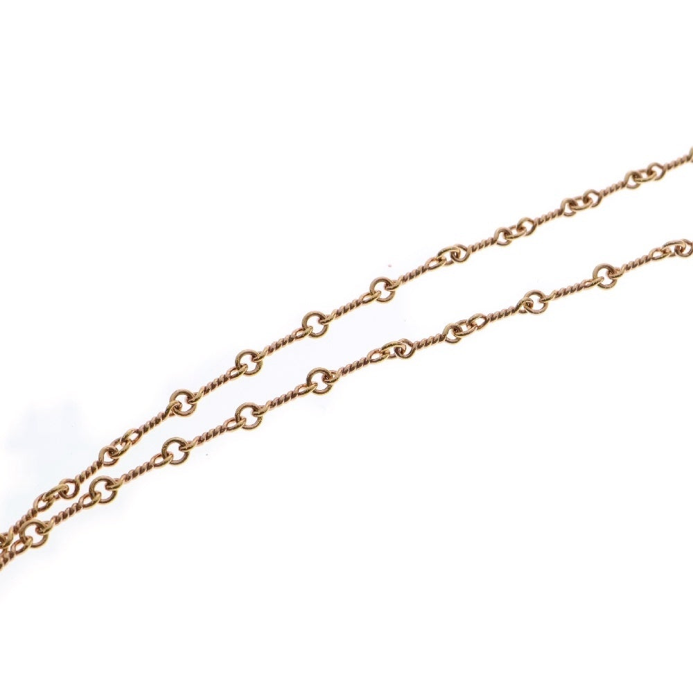 CHROME HEARTS(クロムハーツ) 22K NECKCHAIN T18 ツイストチェーンネックレス 18inch ゴールド BCA014