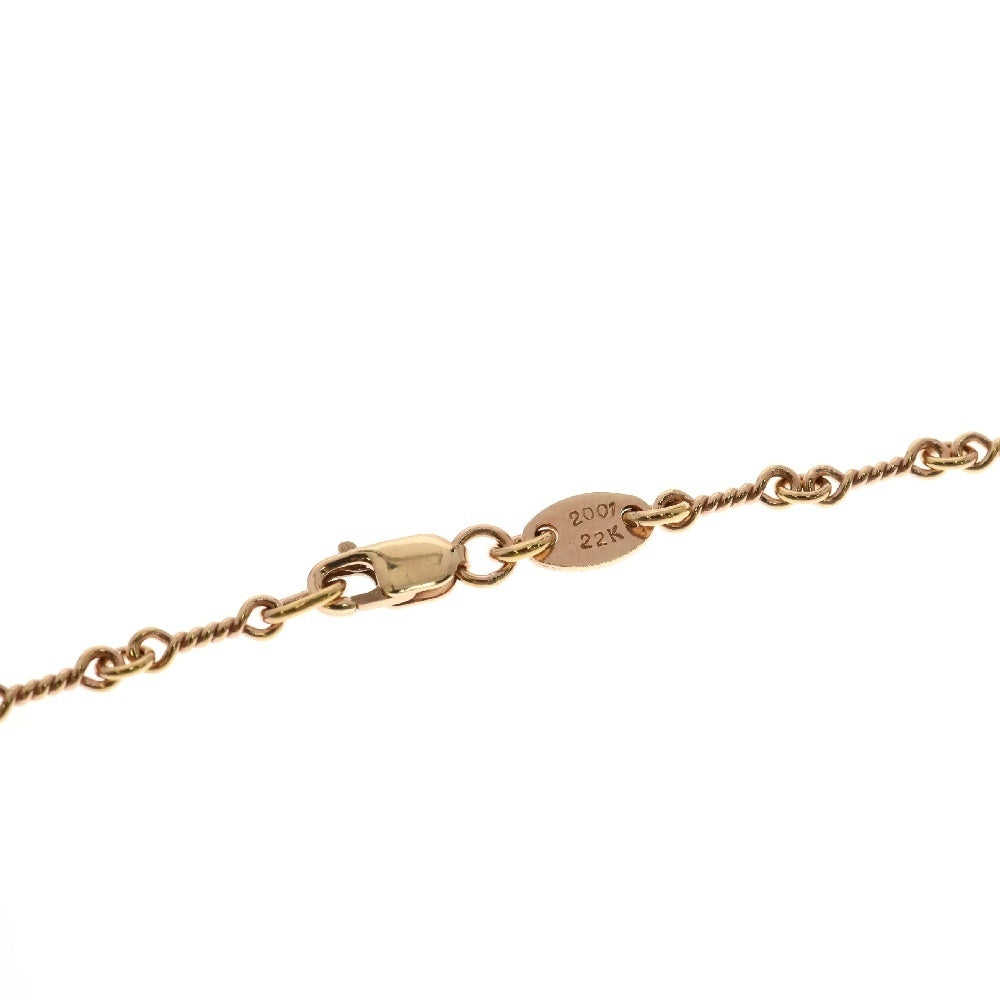 CHROME HEARTS(クロムハーツ) 22K NECKCHAIN T18 ツイストチェーンネックレス 18inch ゴールド BCA014