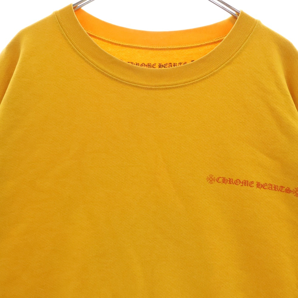 CHROME HEARTS(クロムハーツ) MATTY BOY PPO mustard SWTSHRT CALL ME マスタードスウェットシャツ クルーネック トレーナー プリント マスタード