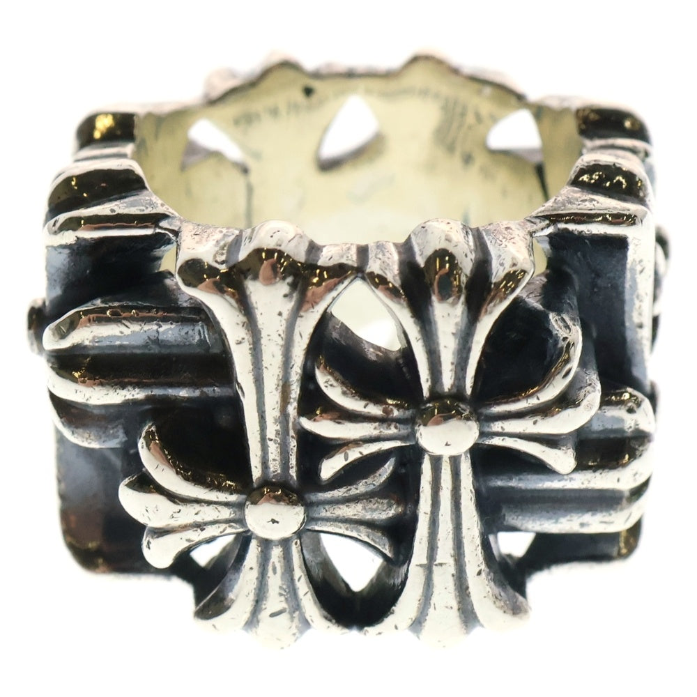 CHROME HEARTS(クロムハーツ) SQUARE CEMETERY スクエアセメタリークロス リング シルバー BCA352