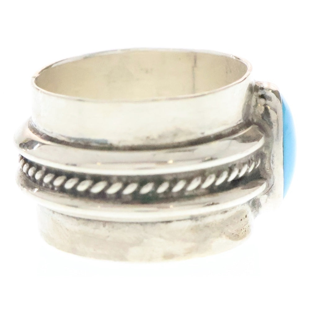 INDIAN JEWELRY(インディアンジュエリー) ナバホ族 ターコイズ付き リング23号