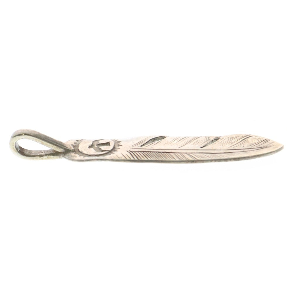 goro's(ゴローズ) SVフェザー中右向きペンダントトップ シルバー