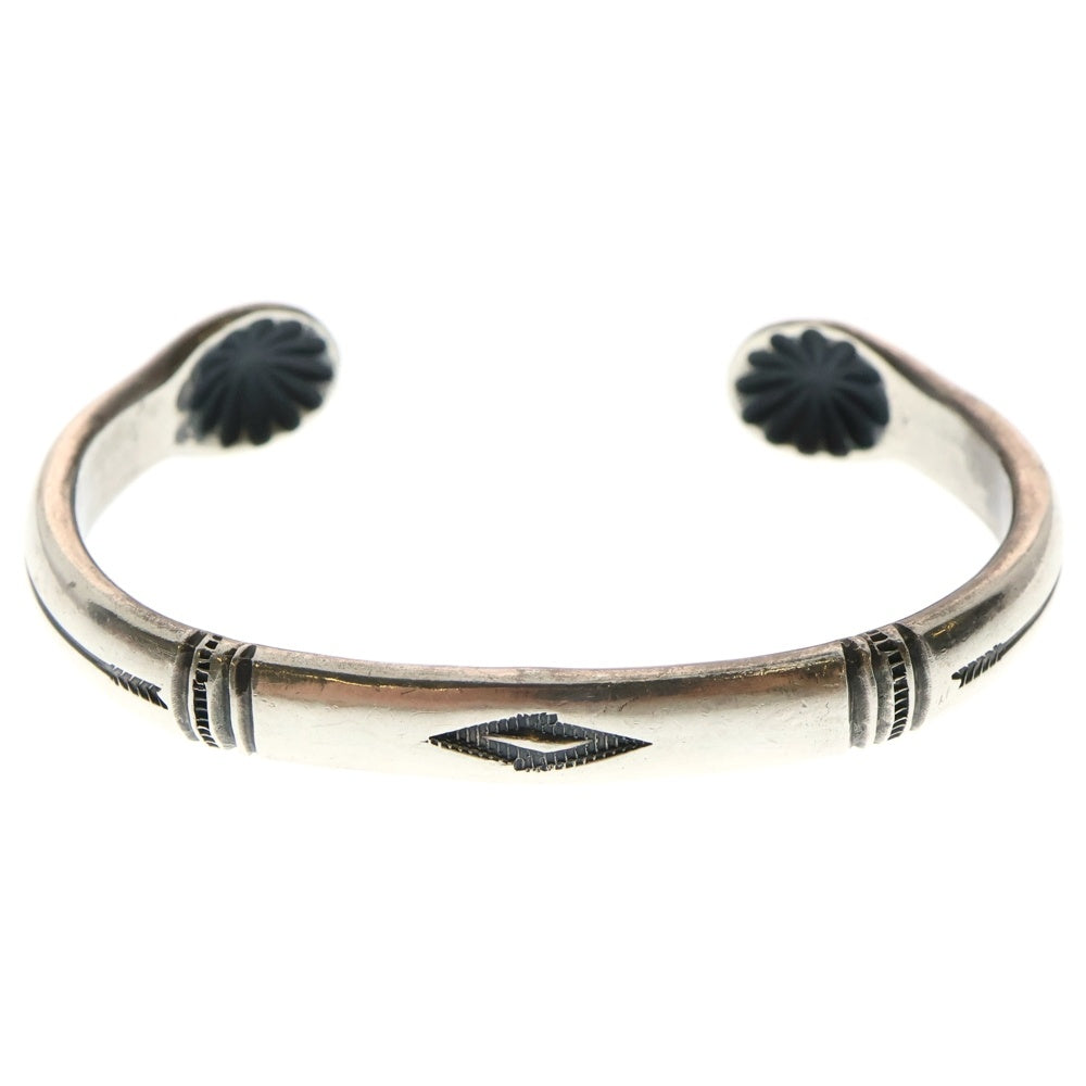 LARRY SMITH(ラリースミス) SIDE SHELL BANGLE サイドシェル スタンプワーク バングル シルバー