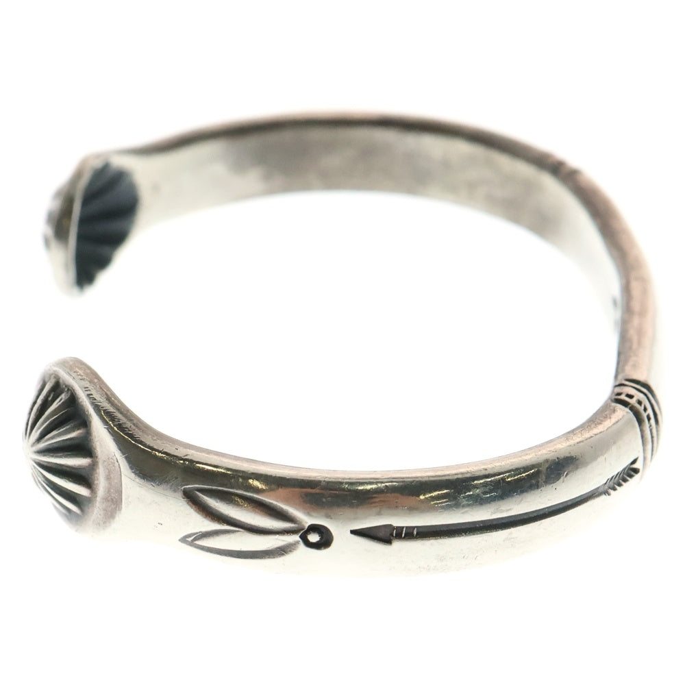 LARRY SMITH(ラリースミス) SIDE SHELL BANGLE サイドシェル スタンプワーク バングル シルバー