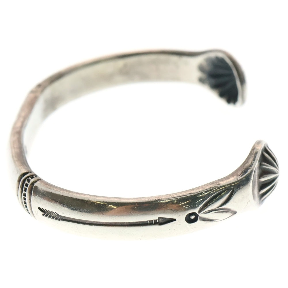 LARRY SMITH(ラリースミス) SIDE SHELL BANGLE サイドシェル スタンプワーク バングル シルバー