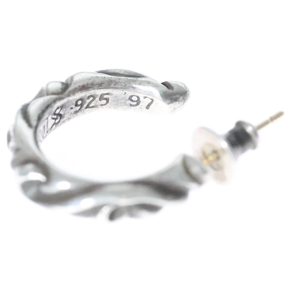 CHROME HEARTS(クロムハーツ) HOOP SCROOL スクロール フープピアス シルバー BCA102