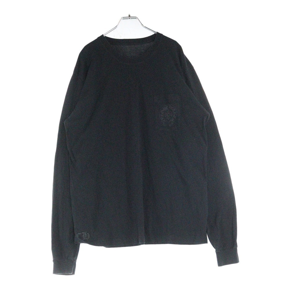 CHROME HEARTS(クロムハーツ) CH L/S 1 STAFF限定ホースシュープリント長袖カットソー ブラック