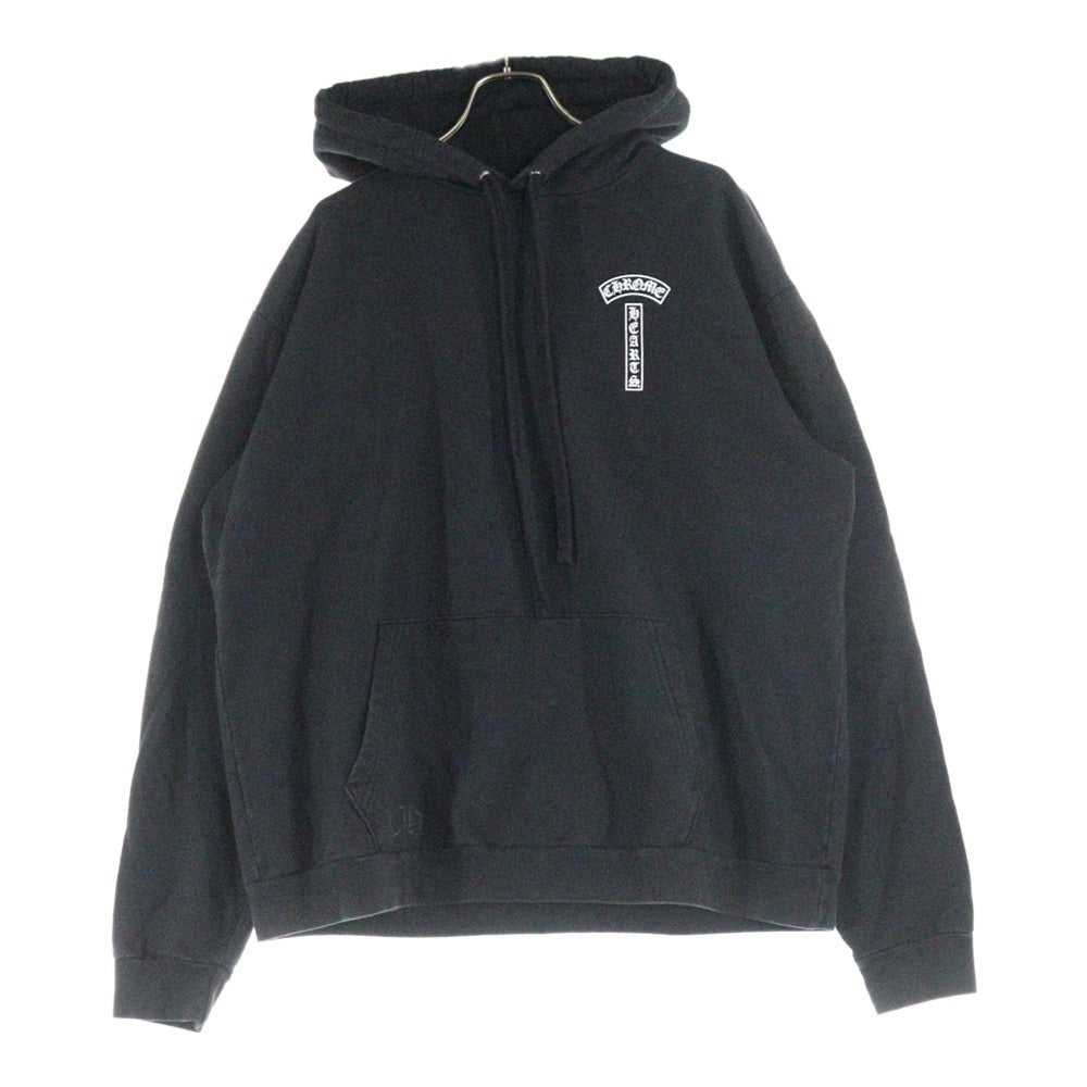 CHROME HEARTS(クロムハーツ) Arch Logo Fuck You Hoodie アーチロゴファックユーフーディ プルオーバーパーカー CHプラスロゴ ブラック