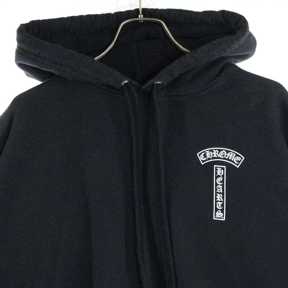 CHROME HEARTS(クロムハーツ) Arch Logo Fuck You Hoodie アーチロゴファックユーフーディ プルオーバーパーカー CHプラスロゴ ブラック
