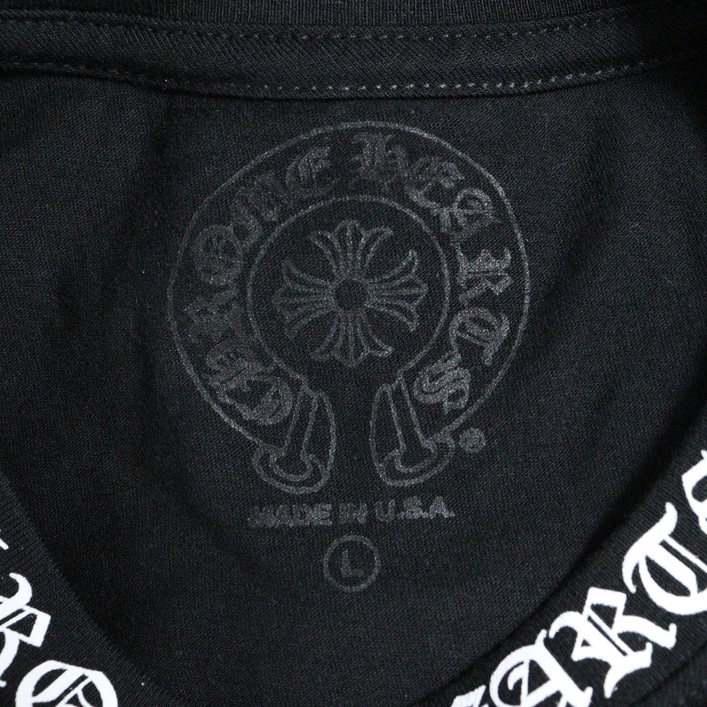 CHROME HEARTS(クロムハーツ) CH T-SHRT 1 ネックロゴプリント クルーネック半袖Tシャツ