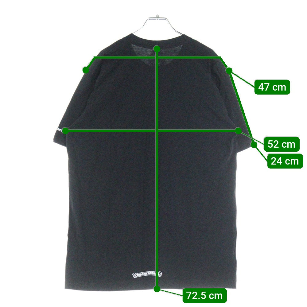 CHROME HEARTS(クロムハーツ) CH T-SHRT 1 ネックロゴプリント クルーネック半袖Tシャツ