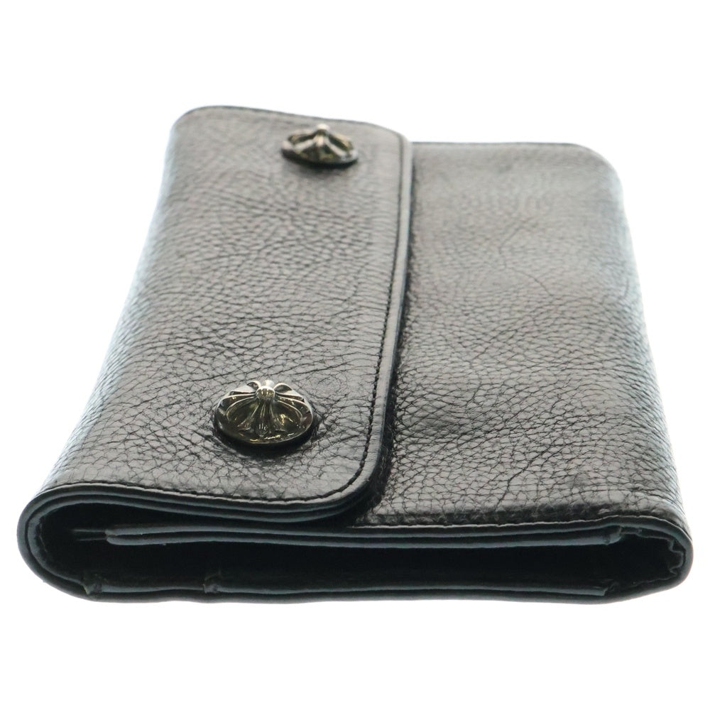 CHROME HEARTS(クロムハーツ) WAVE ウェーブ レザーウォレット 財布 ブラック BCA375