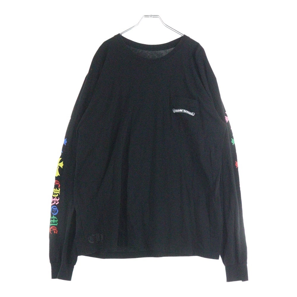 CHROME HEARTS(クロムハーツ) マルチカラーセメタリークロスロングスリーブTシャツ / 長袖カットソー MLTCOL CEM CRS L/S TEE