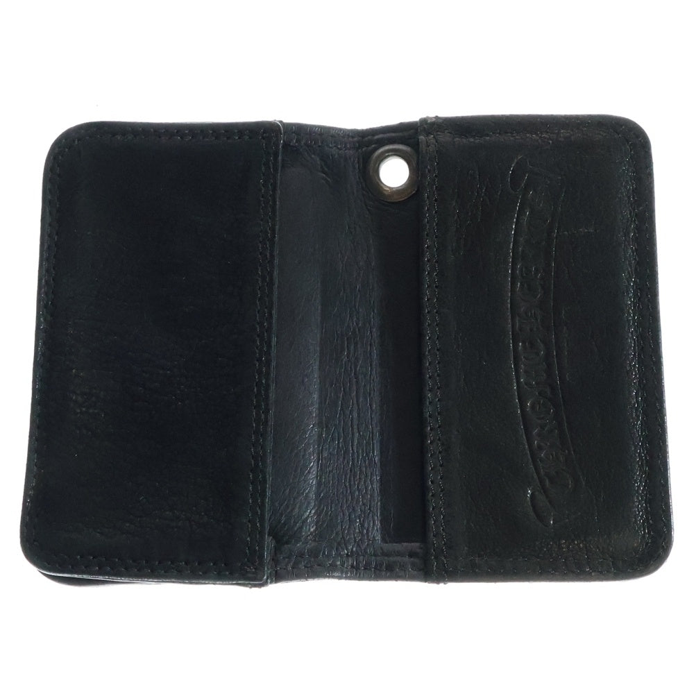 CHROME HEARTS(クロムハーツ) CARD CASE グロメット付きレザーカードケース ブラック