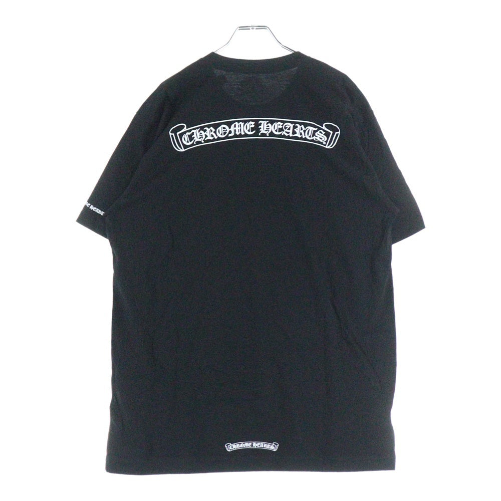 CHROME HEARTS(クロムハーツ) CH T-SHIRT スクロールラベルプリント クルーネック ポケット 半袖Tシャツ