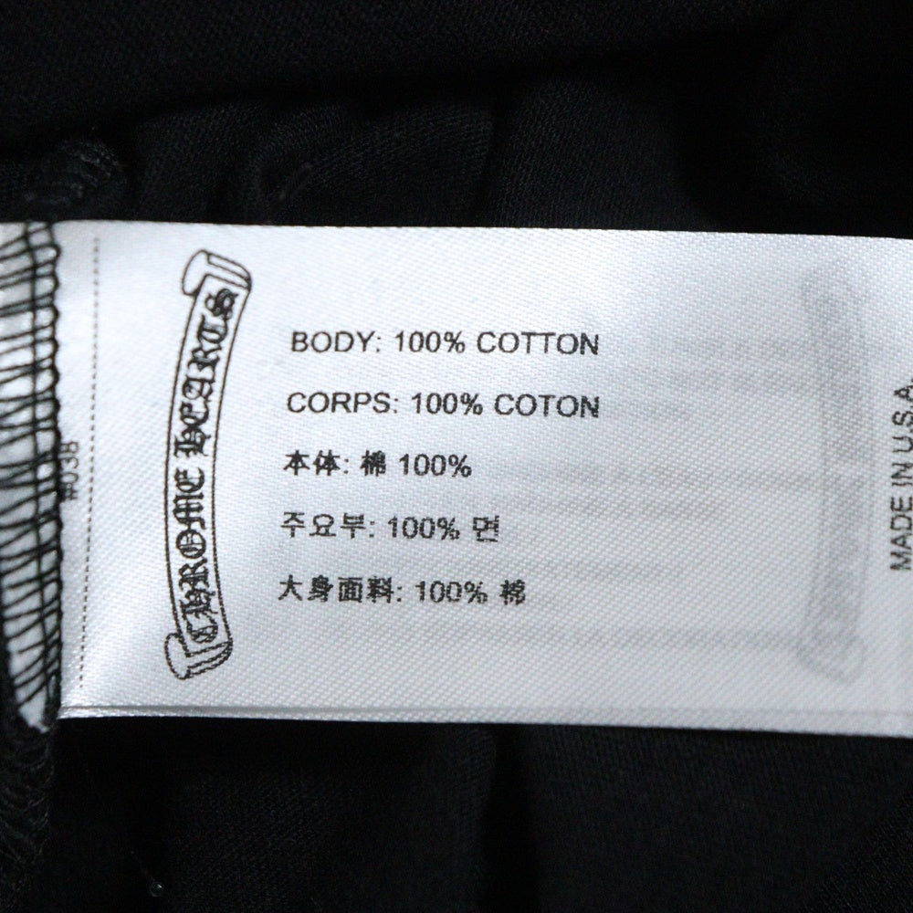 CHROME HEARTS(クロムハーツ) CH T-SHIRT スクロールラベルプリント クルーネック ポケット 半袖Tシャツ