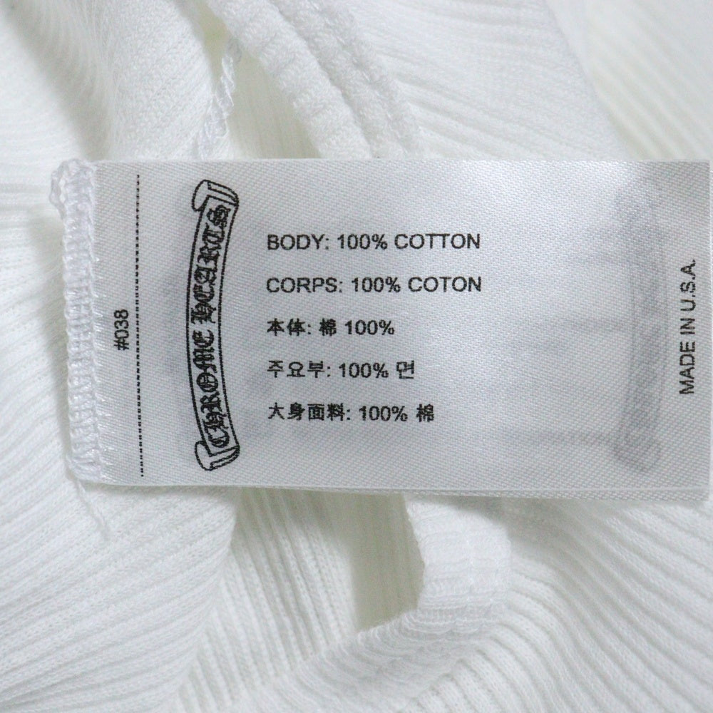 CHROME HEARTS(クロムハーツ) Neck Logo Back Scroll Tank Top Size クロムハーツ ネックロゴ バックスクロール タンクトップ