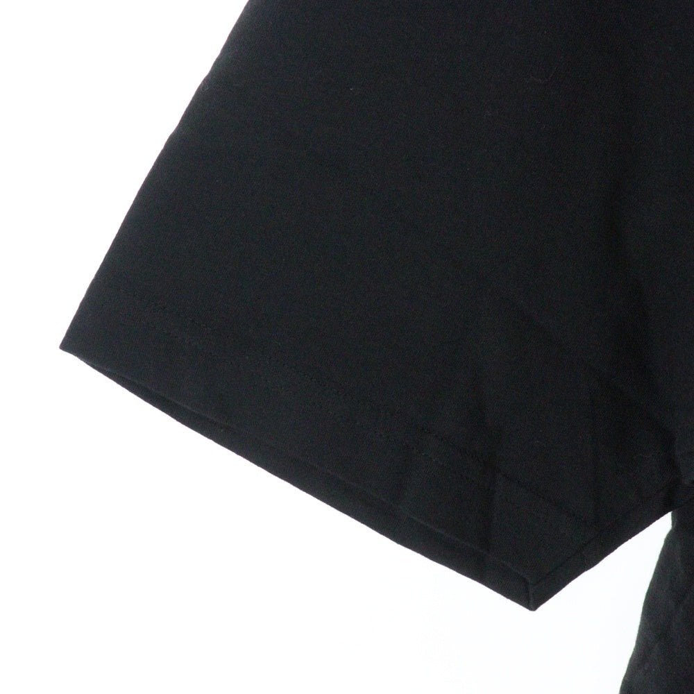CHROME HEARTS(クロムハーツ) NECK LOGO S/S TEE ネック ロゴプリントTシャツ 半袖カットソー ブラック/ブルー
