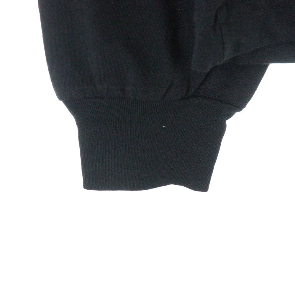 CHROME HEARTS(クロムハーツ) Neck Logo L/S Tee ネック ロゴ プリント長袖Tシャツ カットソー ブラック/ブルー