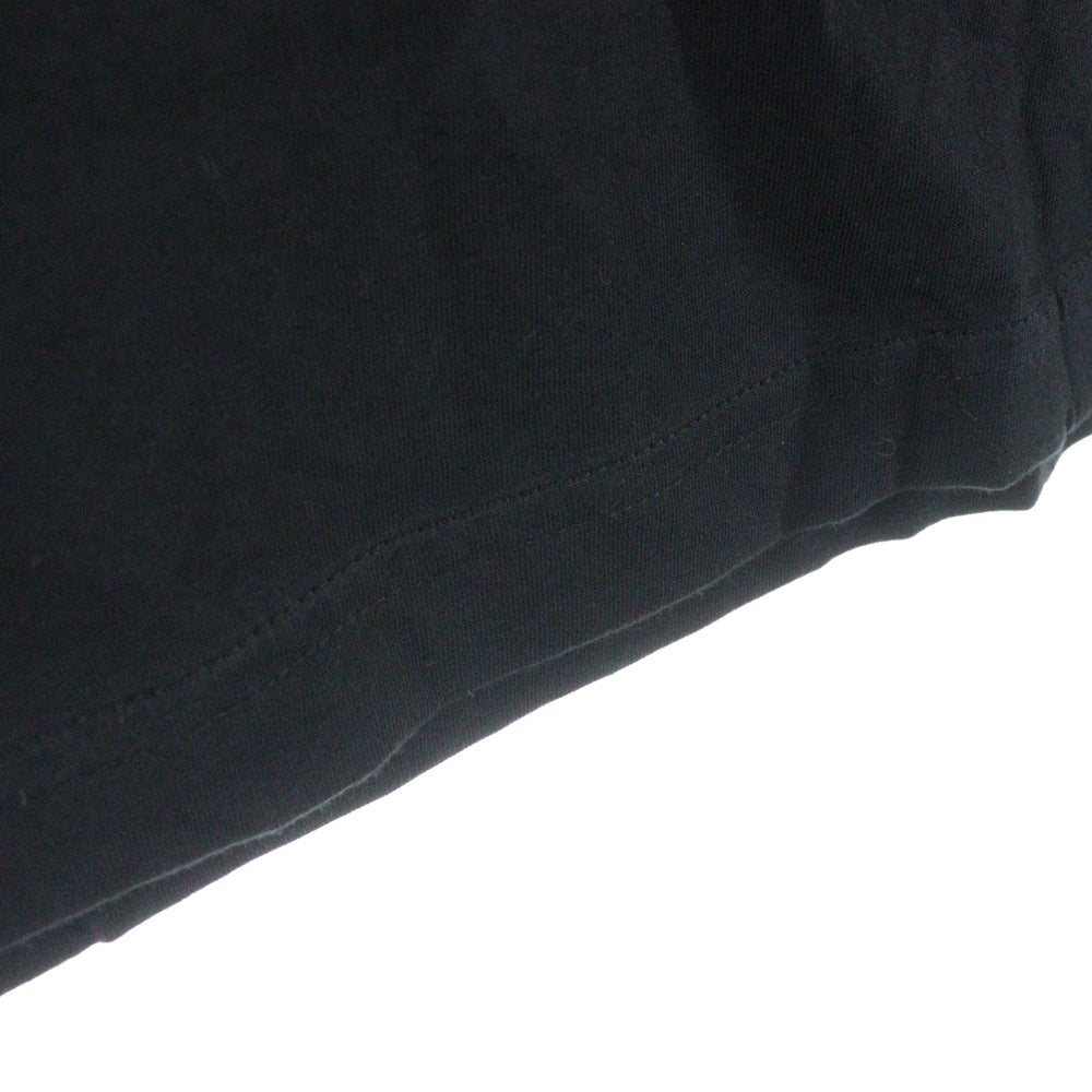 CHROME HEARTS(クロムハーツ) Neck Logo L/S Tee ネック ロゴ プリント長袖Tシャツ カットソー ブラック/ブルー