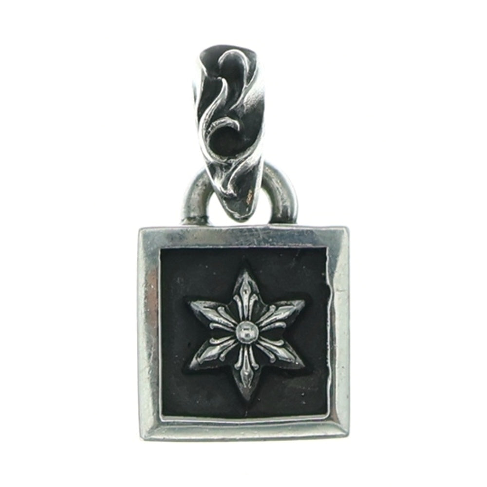 CHROME HEARTS(クロムハーツ) FRAMED STAR フレームドスター チャーム ネックレストップ シルバー