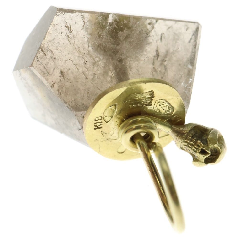 STOP LIGHT(ストップライト) K18 Gold Mini Skull ルチルクォーツトップ