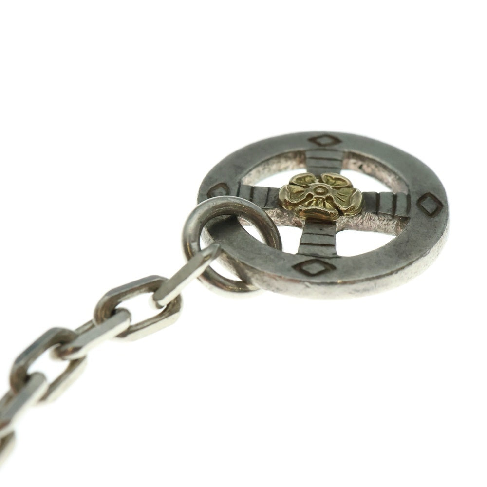 TADY & KING(タディアンドキング) イーグル フック&レギュラーホイールGPローズ付き 太角ネックレスチェーン シルバー/ゴールド