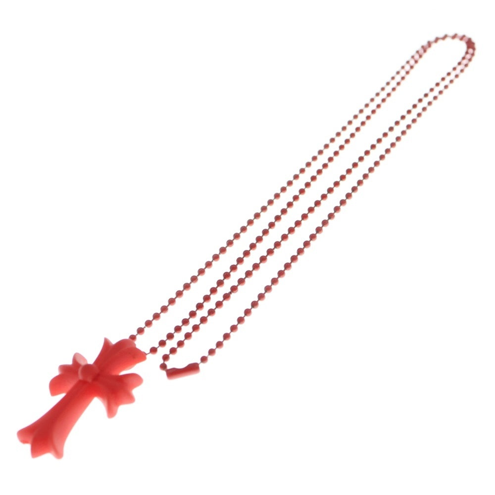 CHROME HEARTS(クロムハーツ) RUBBER CH CRS SML スモールCHクロス ラバーネックレス レッド シリコン BCA306