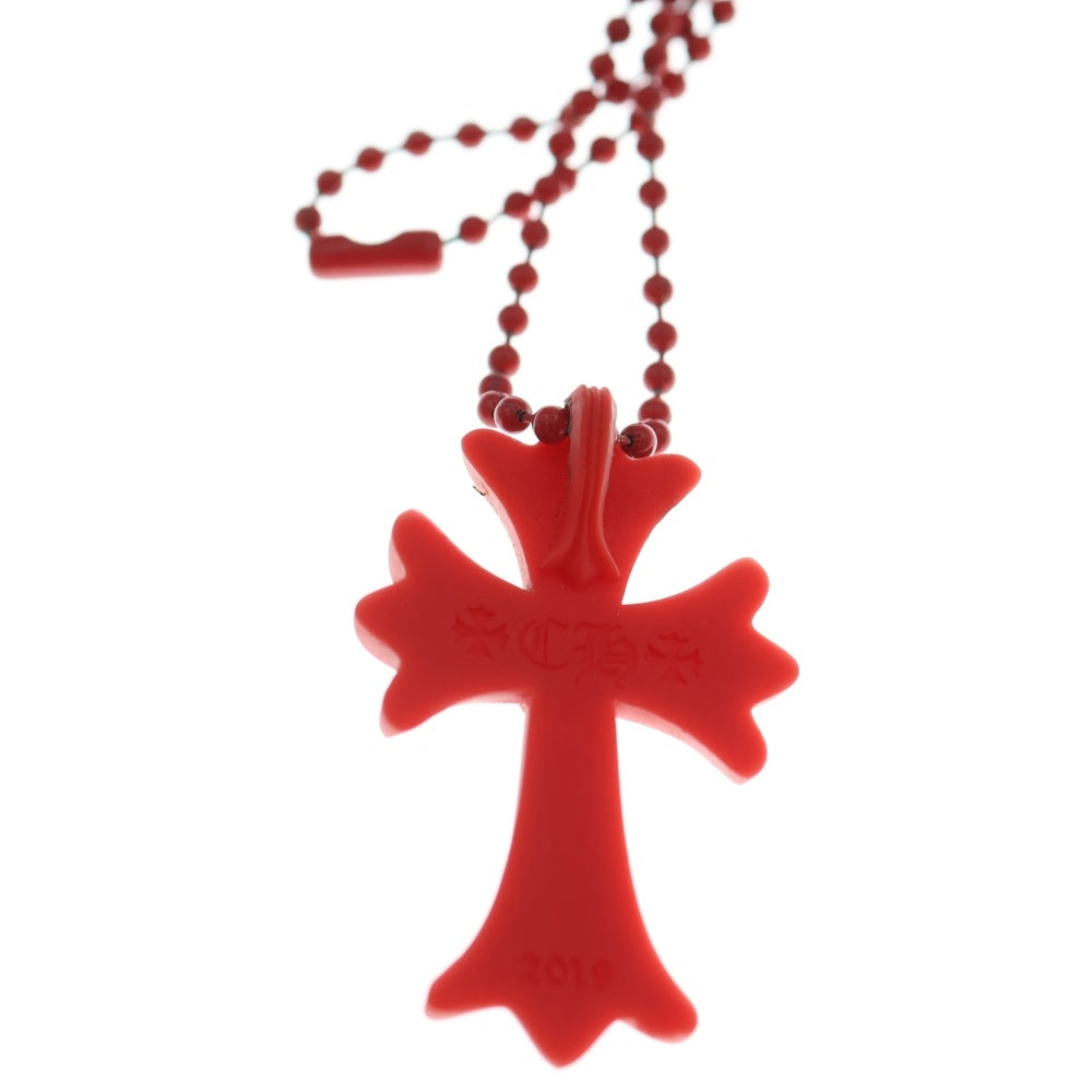 CHROME HEARTS(クロムハーツ) RUBBER CH CRS SML スモールCHクロス ラバーネックレス レッド シリコン BCA306