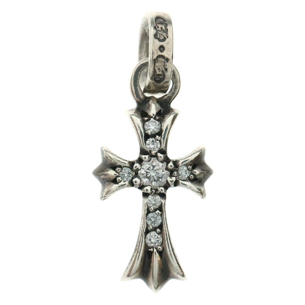 CHROME HEARTS(クロムハーツ) CRS BBYFAT P DMND ベイビーファットクロス PAVEダイヤ ペンダントトップ シルバーBCA234