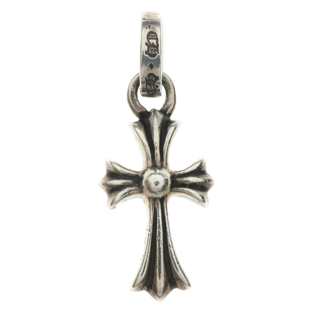 CHROME HEARTS(クロムハーツ) CRS BBYFAT P SAP ベイビーファットクロス PAVEサファイア ペンダントトップ シルバー BCA236