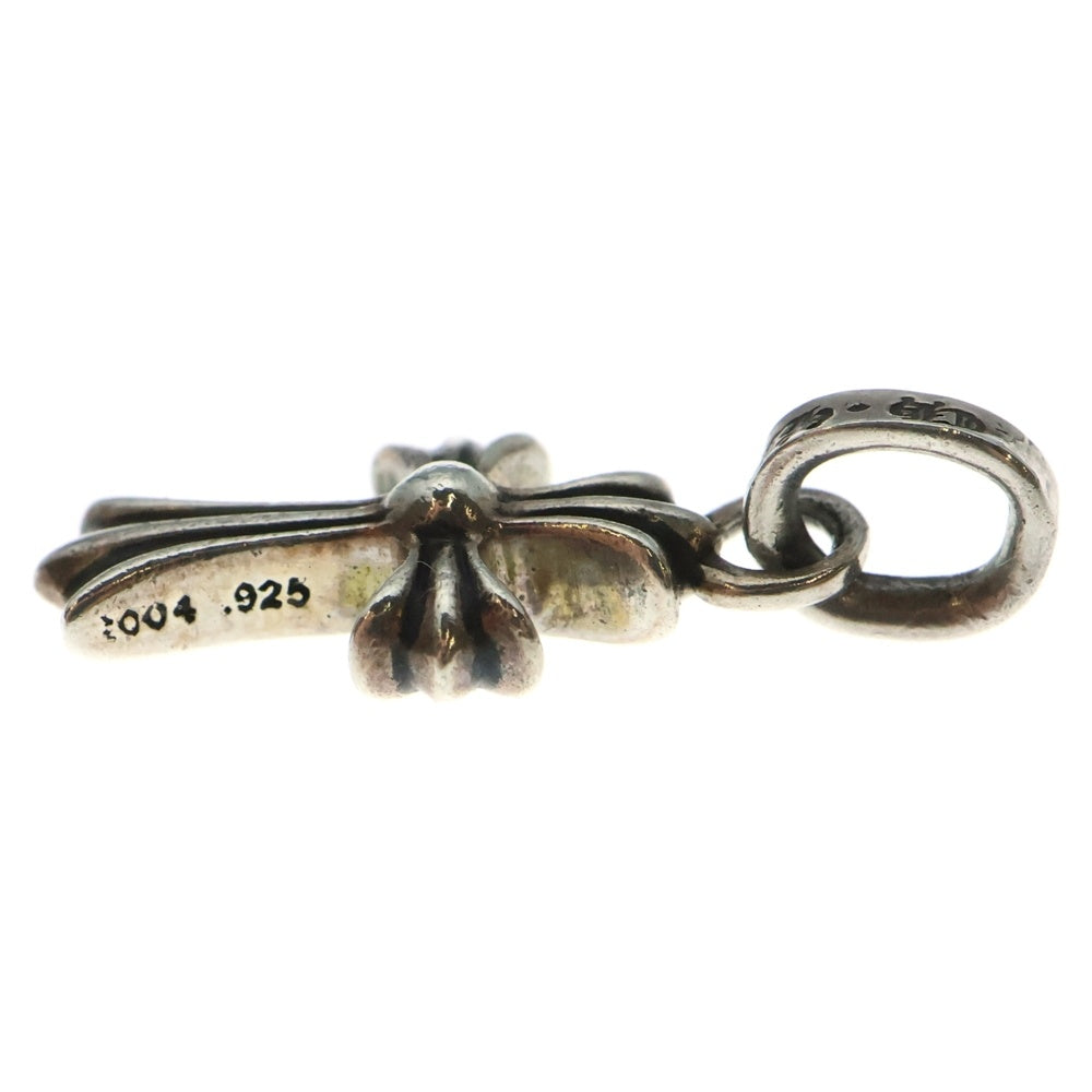 CHROME HEARTS(クロムハーツ) CRS BBYFAT P SAP ベイビーファットクロス PAVEサファイア ペンダントトップ シルバー BCA236