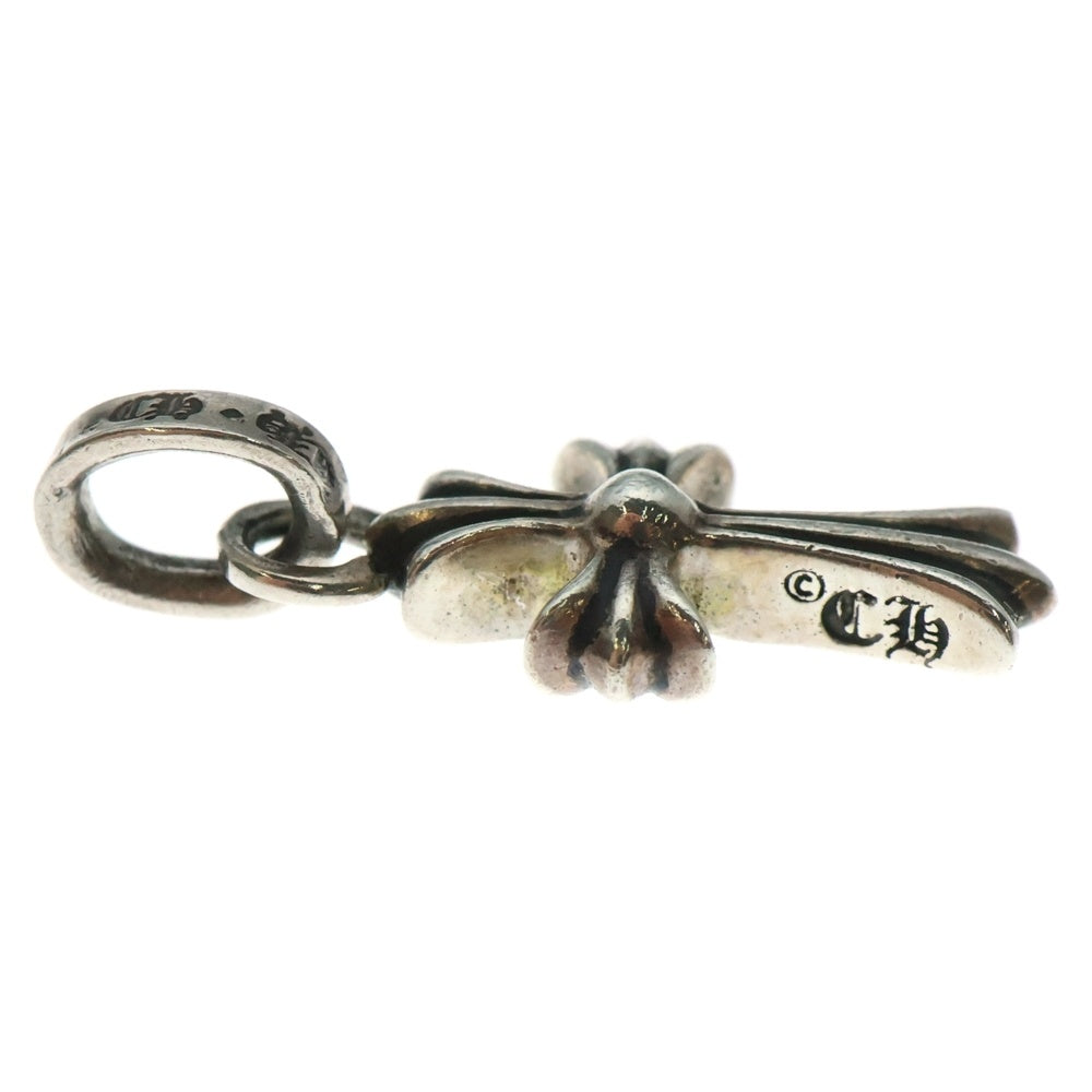 CHROME HEARTS(クロムハーツ) CRS BBYFAT P SAP ベイビーファットクロス PAVEサファイア ペンダントトップ シルバー BCA236
