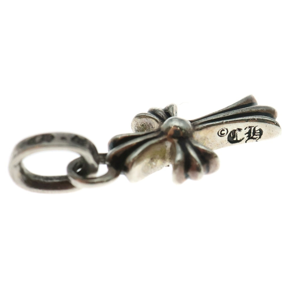 CHROME HEARTS(クロムハーツ) CRS BBYFAT P SAP ベイビーファットクロス PAVEサファイア ペンダントトップ シルバー BCA236