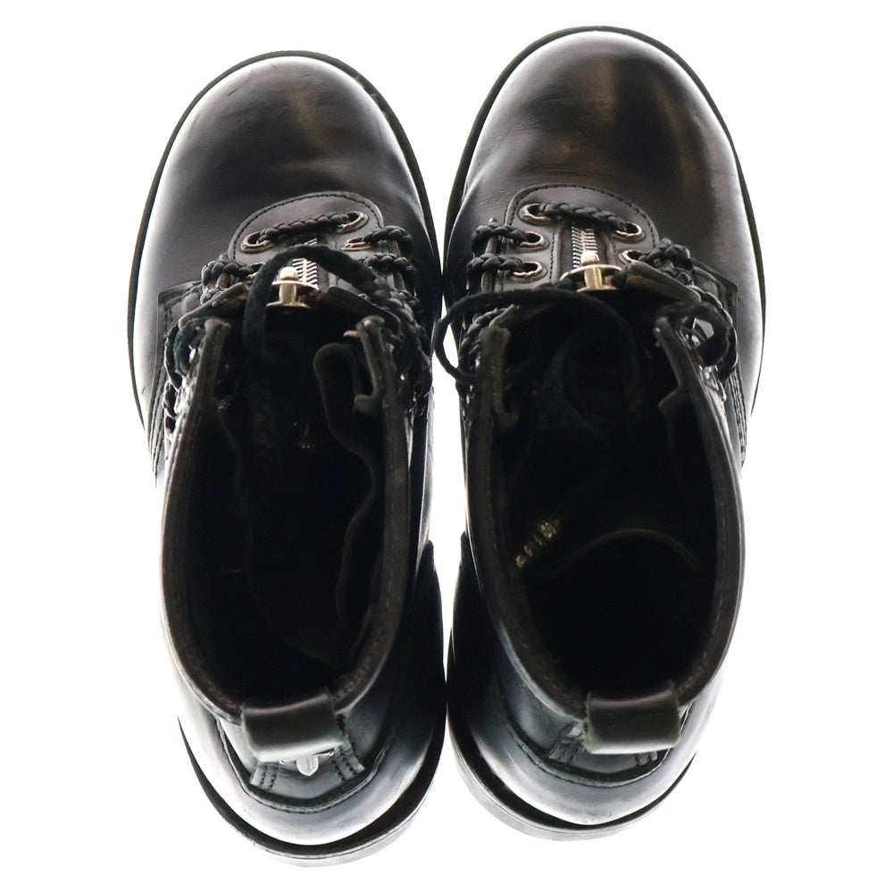 CHROME HEARTS(クロムハーツ) ×WESCO FIREMAN CENTER ZIP ウエスコ ファイヤーマン センターダガージップレースアップレザーブーツ 8E ブラック