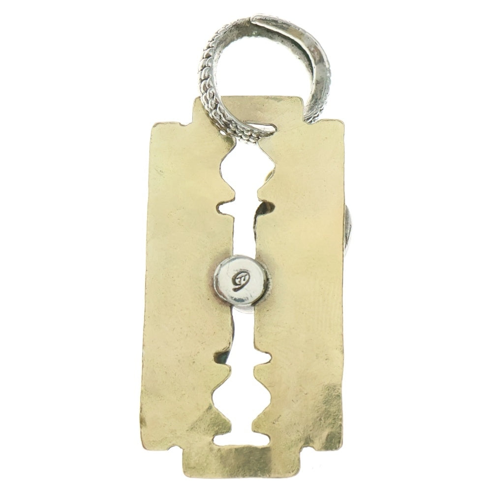 値下中！ストップライト　stoplight　カミソリ型ネックレストップ　K18 STOP LIGHT(ストップライト) K18 カミソリトップ スカル