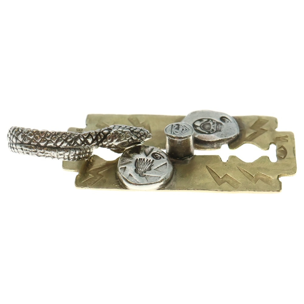 値下中！ストップライト　stoplight　カミソリ型ネックレストップ　K18 STOP LIGHT(ストップライト) K18 カミソリトップ スカル